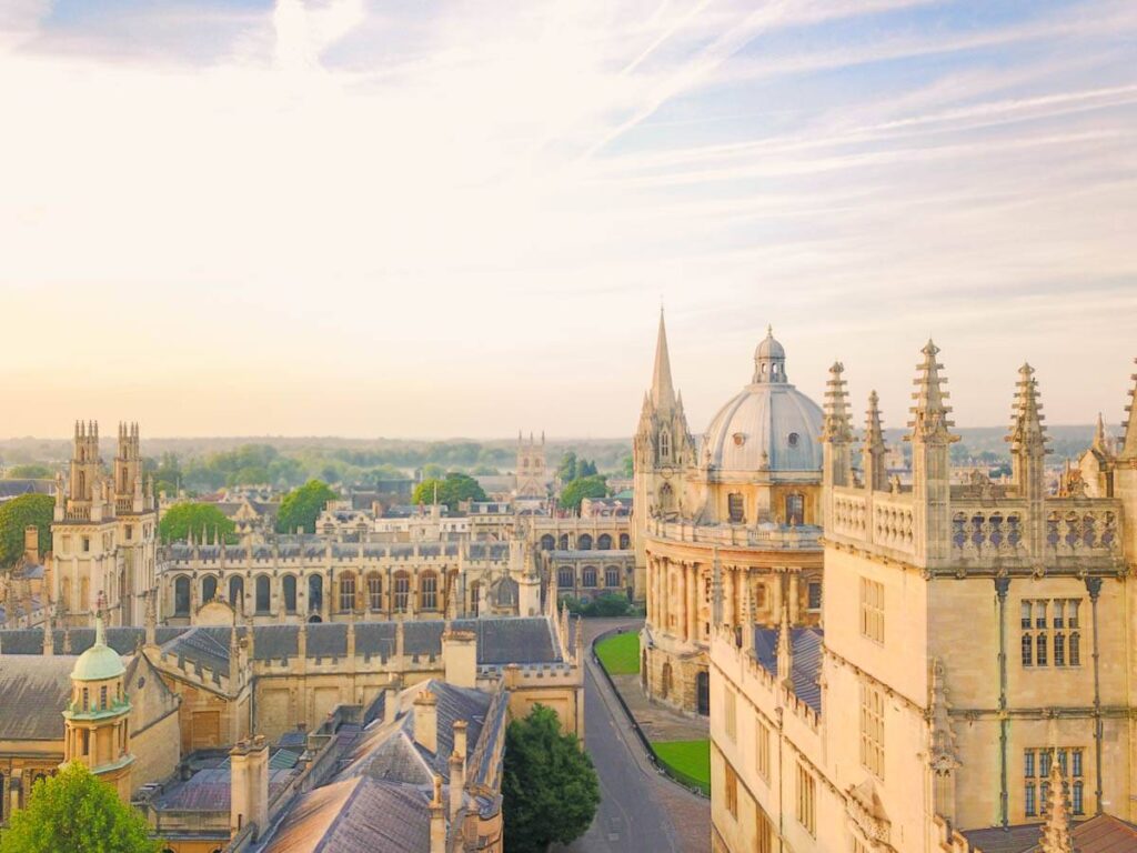 Aerial View of Central Oxford